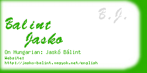 balint jasko business card